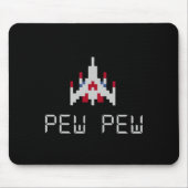 Arcade Retro Video Game Ship 1  マウスパッド (正面)