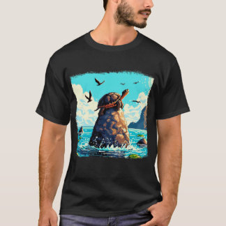 Arcade turtle tシャツ