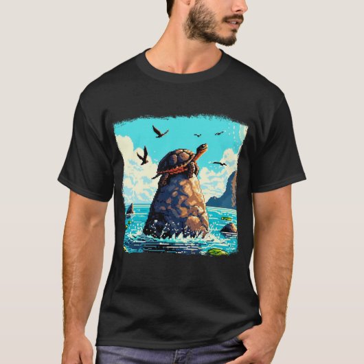 Arcade turtle tシャツ (正面)