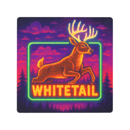 Arcade Whitetail Sign メタルプリント