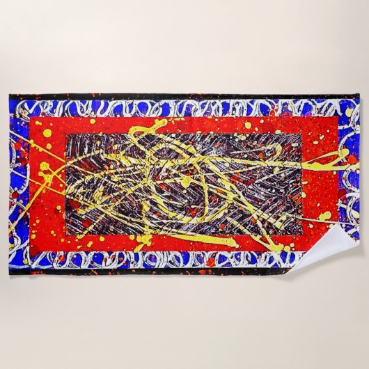 ARCANE de Christèle Chabrette ビーチタオル (正面)