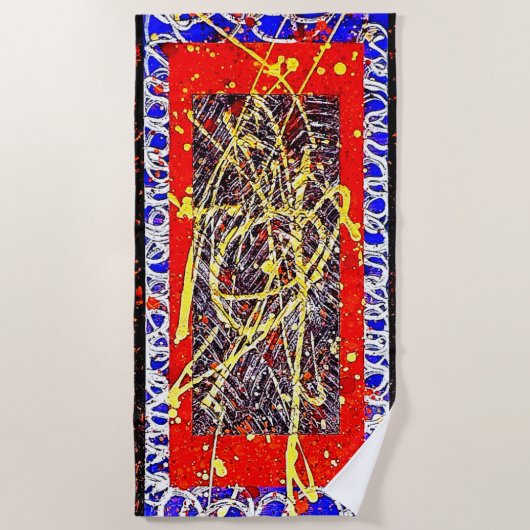 ARCANE de Christèle Chabrette ビーチタオル (正面)