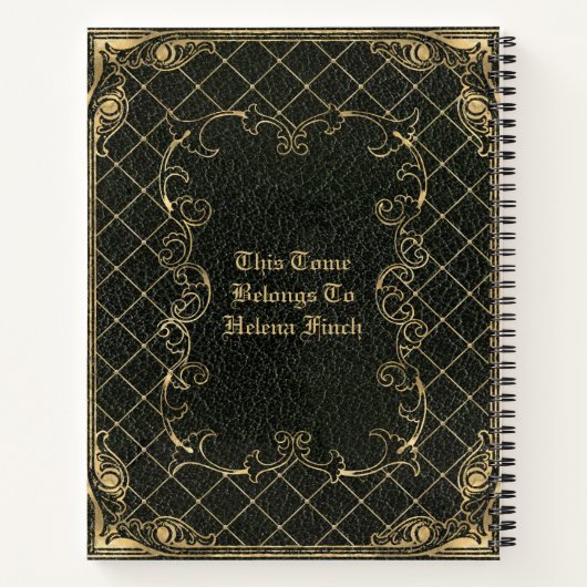 Arcane Tome Inspired Image PRINTED Laminated ノートブック (裏面)