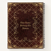 Arcane Tome Inspired Image PRINTED Laminated ノートブック (裏面)