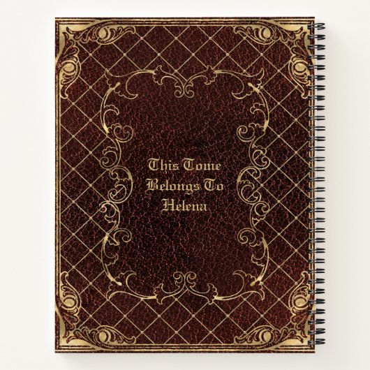 Arcane Tome Inspired Image PRINTED Laminated ノートブック (裏面)