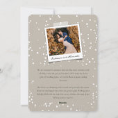 Archの写真を撮った後、幸せそうに楽し結婚く シーズンカード (裏面)