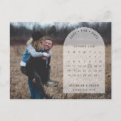 Archカレンダー写真Save the Date招待状 ポストカード (正面)