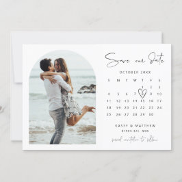 Archカレンダー写真Save the Date招待状 招待状