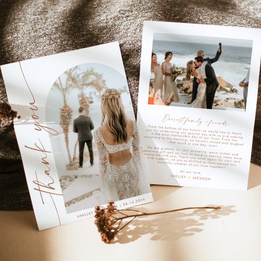 Archフォトサンキューカード |の結婚サンキューカード 招待状