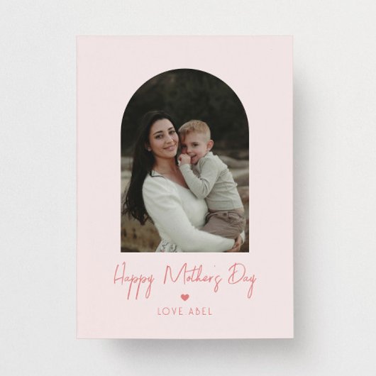 Archフォトスクリプトハートハッピー母の日 カード