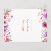 Archフォトフローラスクリプトサンキューベビー誕生 案内ポストカード (裏面)