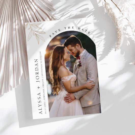 Archフォトフローラ日付の保存招待状 招待状