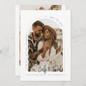 Archミニマル Save the Date招待状 招待状 (正面/裏面)