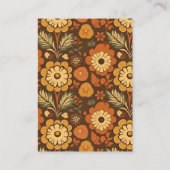 Archモダンレトロ70sフローラ結婚 エンクロージャーカード (裏面)