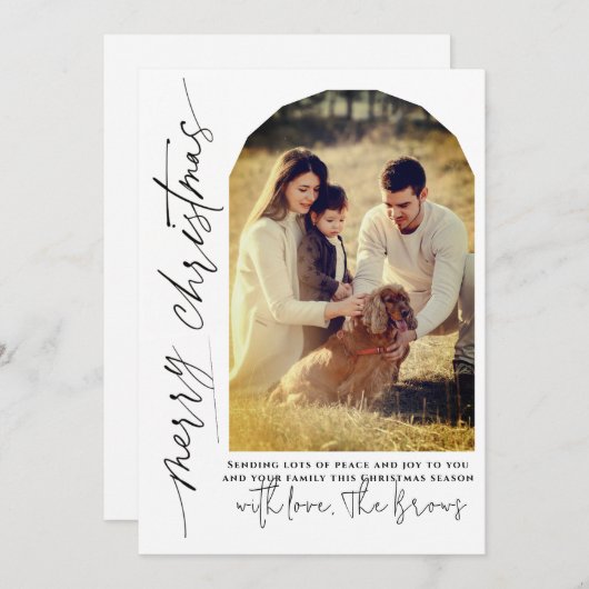 Archモダン付き写真 シーズンカード (正面/裏面)