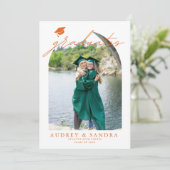 Archモダン卒業生ダブル卒業パーティー 招待状 (スタンド正面)