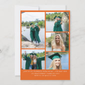 Archモダン卒業生ダブル卒業パーティー 招待状 (裏面)