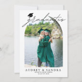 Archモダン卒業生ダブル卒業パーティー 招待状 (正面)