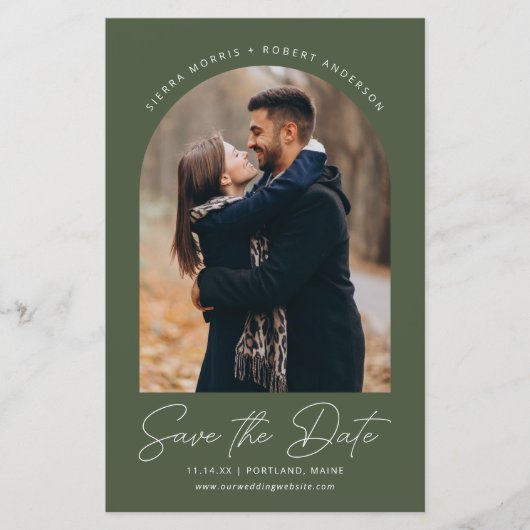 Archモダン日付の発結婚表を保存 (正面)