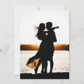 Arch写真の日付を保結婚存 招待状 (裏面)