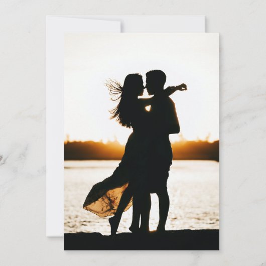 Arch写真の日付を保結婚存 招待状 (裏面)