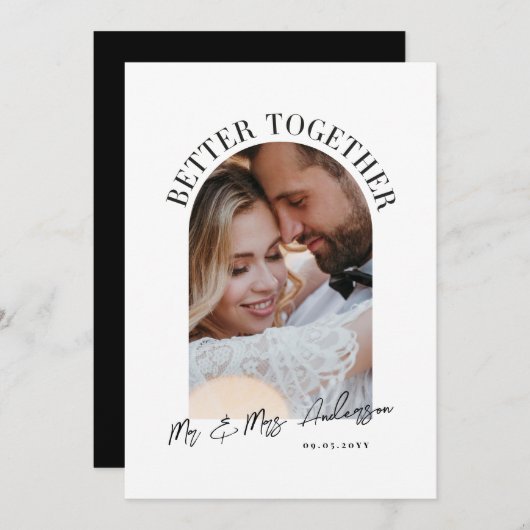 Arch写真の発表結婚の改善 (正面/裏面)