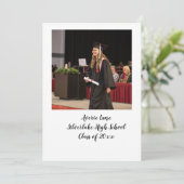 Arch写真を使用した卒業パーティー招待状 案内状 (スタンド正面)