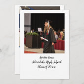 Arch写真を使用した卒業パーティー招待状 案内状 (正面/裏面)