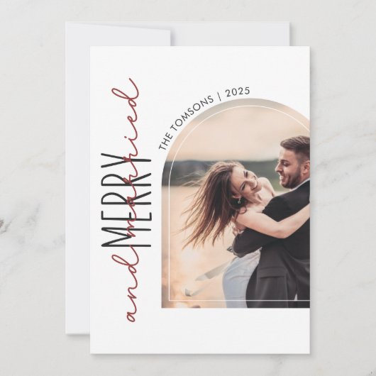 Arch写真メリーと結婚した結婚Thank you シーズンカード (正面)