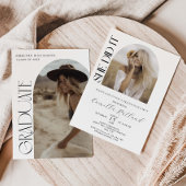 Arch写真モダンの卒業発表 招待状