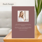 Arch写真モダンの卒業発表 案内状