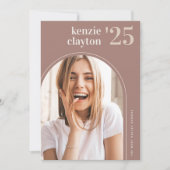 Arch写真モダンの卒業発表 案内状 (正面)