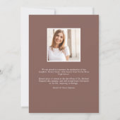 Arch写真モダンの卒業発表 案内状 (裏面)