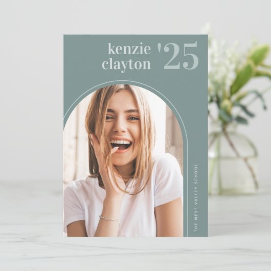 Arch写真モダンの卒業発表 案内状 (スタンド正面)