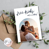 Arch写真モダンフリー飲み物の日付を保存 案内状