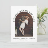 Arch写真モダン婚約のお知らせ セーブザデート (スタンド正面)