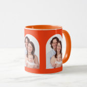 Arch写真3ファミリ写真 パーソナライズされた マグカップ (正面右)