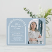 Arch卒業生MBA写真卒業 招待状 (スタンド正面)