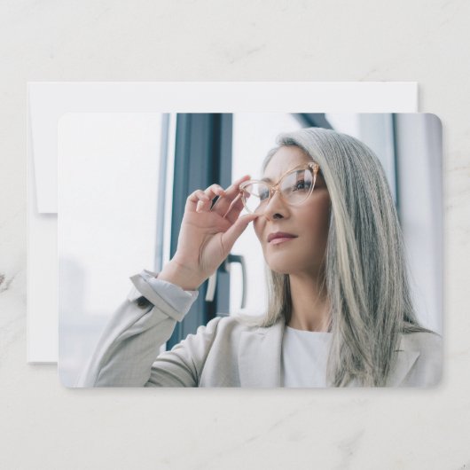 Arch卒業生MBA写真卒業 招待状 (裏面)