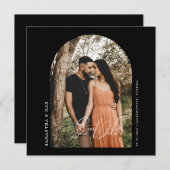 Arch コンテンポラリー Photo Black日付を保存 セーブザデート (正面/裏面)