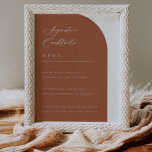 Arch ミニマル Signature Cocktailsの結婚バー ポスター<br><div class="desc">バーのメニューの看板は、手書きの書道とクラシックのタイポグラフィを備えモダン、アーチ型のデザインを備えミニマルてエレガント、あなたのイベントやでシグネチャーカクテルを表示す結婚る方法を備えている。</div>