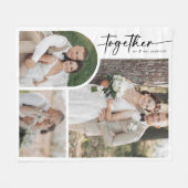 Arch モダン Kwrithusetogetherの結婚写真 フリースブランケット (正面(横))