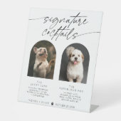 Arch モダン Signature Cocktails Pet Photo 台座サイン (正面)