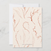 Arch モダン Terracottaの結婚写真は日付を保存 セーブザデート (裏面)