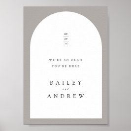 Arch 結婚Welcome Sign Poster ポスター