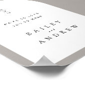 Arch 結婚Welcome Sign Poster ポスター (角)