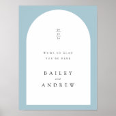 Arch 結婚Welcome Sign Poster ポスター (正面)