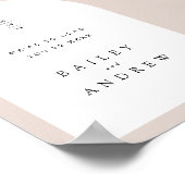 Arch 結婚Welcome Sign Poster ポスター (角)