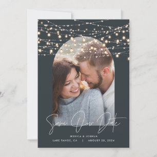 Arch 1 photo string light script モダン結婚's セーブザデート
