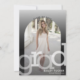 Arch 2-Photo グラデーション Graduation発表 サンキューカード